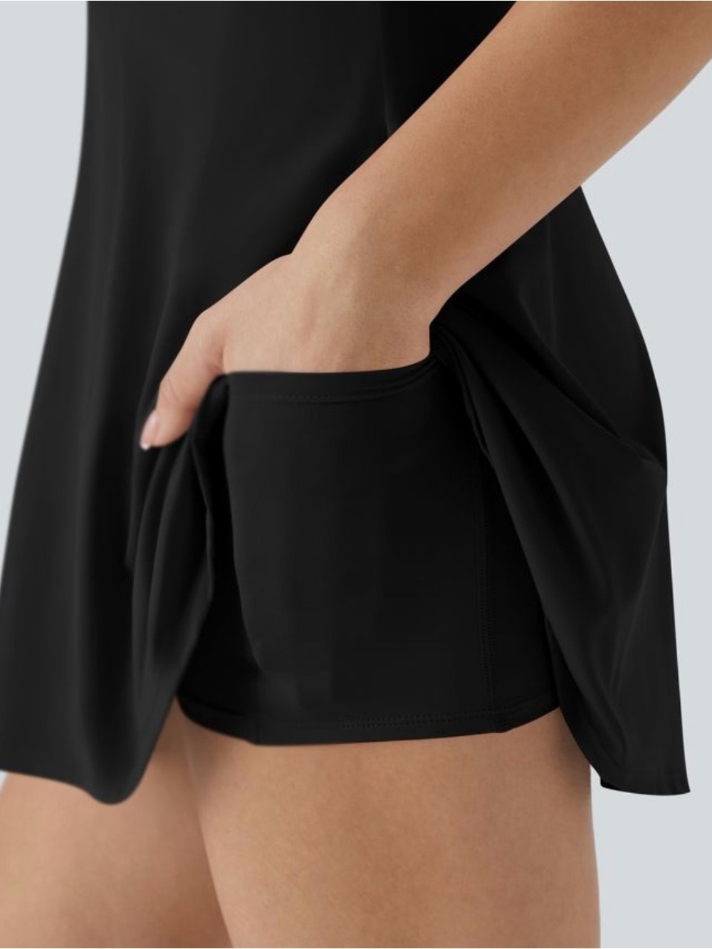 Halara SoftlyZero Airy Backless Twisted Cool Touch Active Dress- Easy Peezy Back - Picture 5 of 10